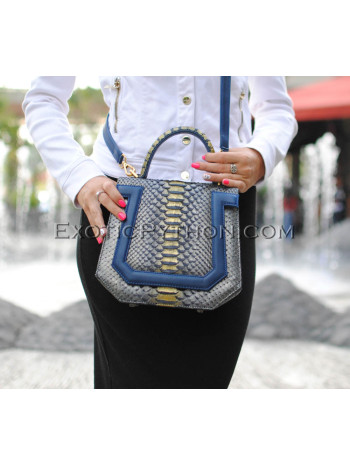 Python leather bag multi color  BG-335