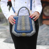 Python leather bag multi color  BG-335