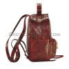 Red python leather backpack  BG-341