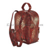 Red python leather backpack  BG-341