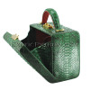 Python leather green bag BG-344