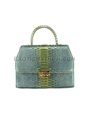 Python leather multi handbag BG-345