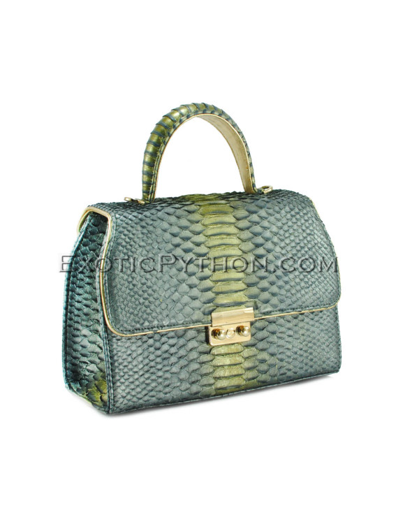 Python leather multi handbag BG-345