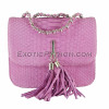 Pink python clutch bag CL-142