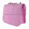 Pink python clutch bag CL-142