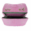 Pink python clutch bag CL-142