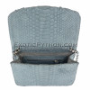 Python leather clutch gray color CL-145