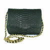 Python leather crossbody bag CL-147