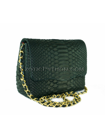 Python leather crossbody bag CL-147