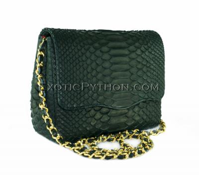 Python leather crossbody bag CL-147