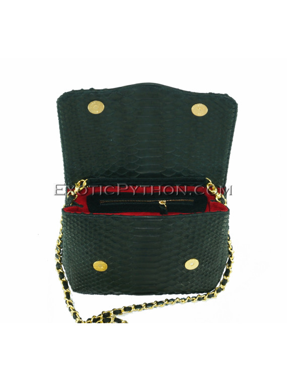 Python leather crossbody bag CL-147