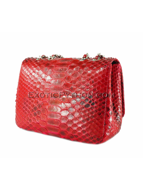 Python leather crossbody bag CL-150