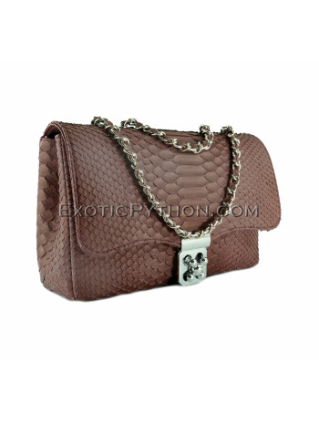 Python crossbody bag burgundy color CL-151