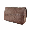 Python crossbody bag burgundy color CL-151