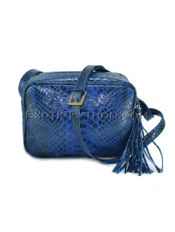 Python leather crossbody bag CL-153