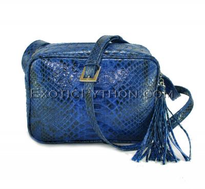 Python leather crossbody bag CL-153