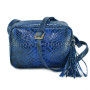 Python leather crossbody bag CL-153