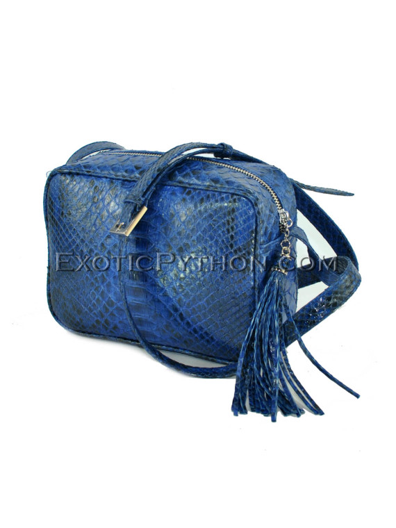 Python leather crossbody bag CL-153