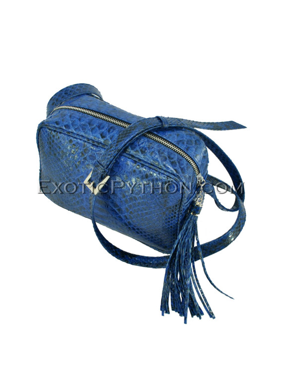 Python leather crossbody bag CL-153