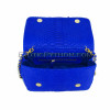 Python leather clutch blue CL-167