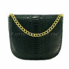 Python leather clutch black CL-168