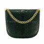 Python leather clutch black CL-168