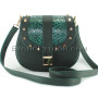 Python leather crossbody bag CL-318