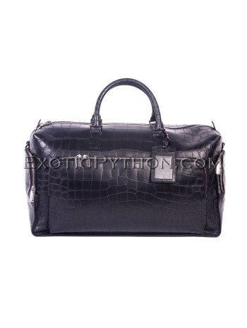 Crocodile leather travel bag black color BG-350