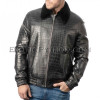 Crocodile leather jacket men's black color JT-44