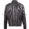 Crocodile leather jacket men's black color JT-44