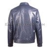 Crocodile leather jacket for men blue color JT-45