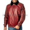 Crocodile skin jacket combined with lamb skin JT-46