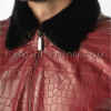 Crocodile skin jacket combined with lamb skin JT-46