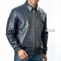 Crocodile skin jacket for men blue color JT-47