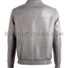 Crocodile leather jacket for men gray color JT-48