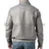 Crocodile leather jacket for men gray color JT-48