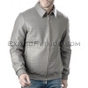 Crocodile leather jacket for men gray color JT-48