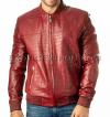 Crocodile leather jacket combined with lamb skin JT-49