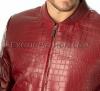 Crocodile leather jacket combined with lamb skin JT-49