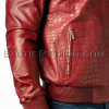 Crocodile leather jacket combined with lamb skin JT-49