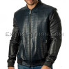 Crocodile leather jacket combined with lamb skin JT-50