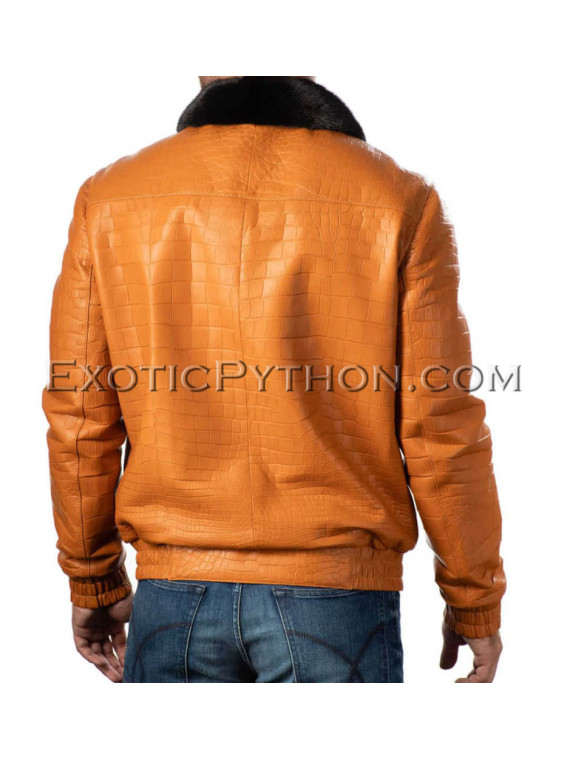 Crocodile skin jacket for men JT-51