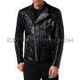 Men's snakeskin jacket black color  JT-70