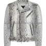 Men's snakeskin jacket natural color  JT-71