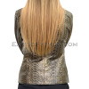 Snakeskin jacket women's gold color JT-35