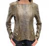 Snakeskin jacket women's gold color JT-35