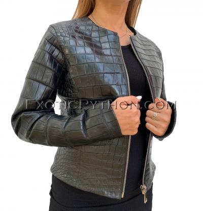 Crocodile leather jackets are a priori luxury! - EXOTIC PYTHON
