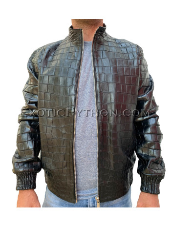 Crocodile leather jacket for mens JT-39