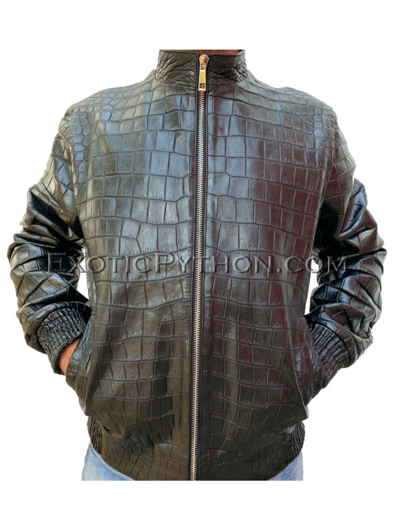 Crocodile leather jacket for mens JT-39