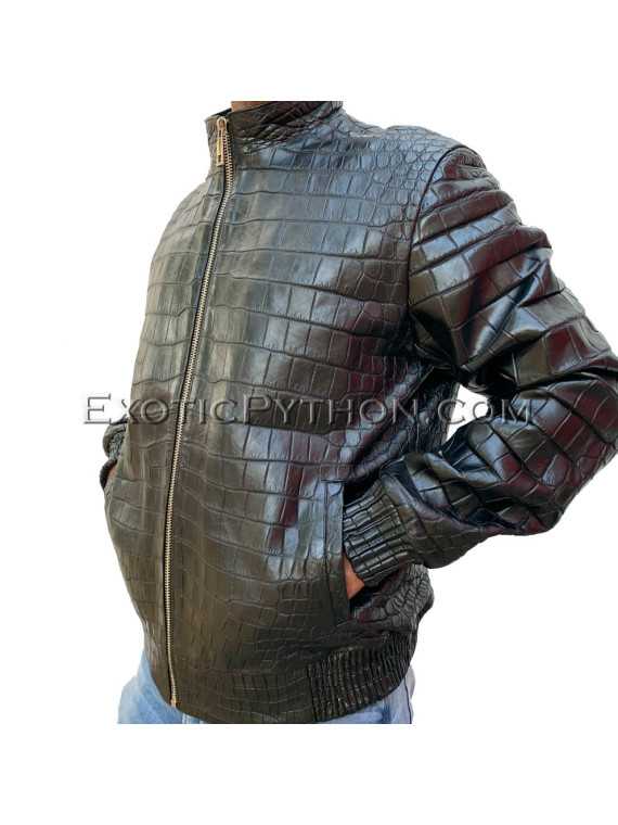 Crocodile leather jacket for mens JT-39